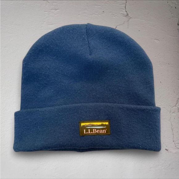 Vintage L.L. Bean Deep Blue Slouchy Beanie - Picture 3 of 4